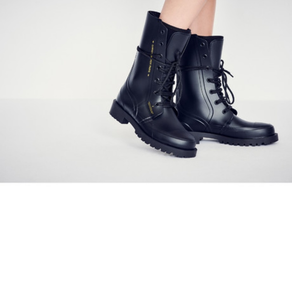 DIOR CAMP RUBBER COMBAT BOOTS - Picture 5 of 7